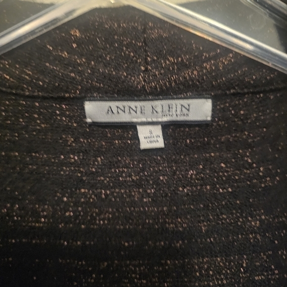 Anne Klein Wool Metalic Thread Blazer - Picture 9 of 9